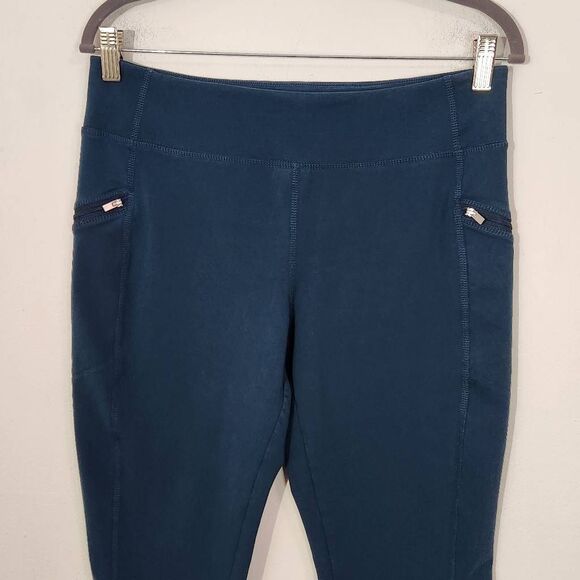 D&Co. Active Teal Cropped Leggings Size Medium - Picture 2 of 7